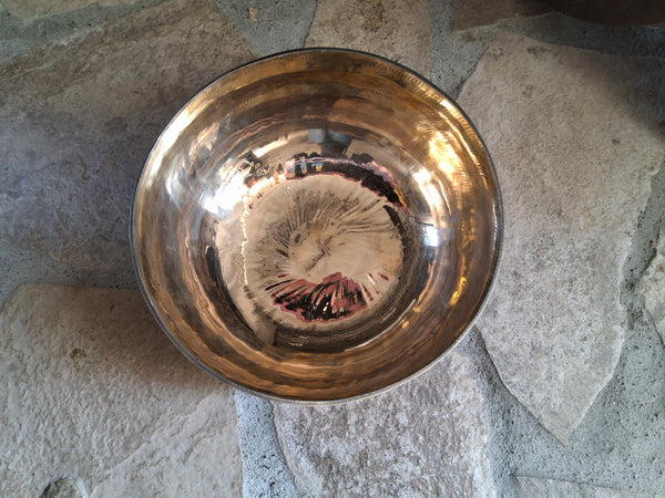 Bowl 910: 9" Ultibati Himalayan Singing Bowl 123 HZ B2-7