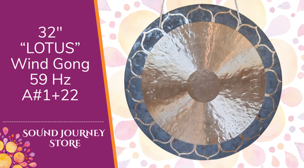 32" Wind Gong "Lotus" 59 Hz A#1+22