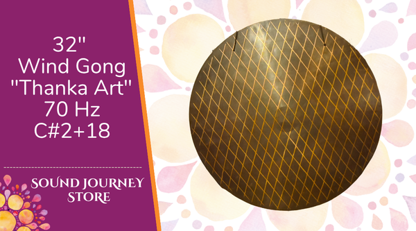 32" Wind Gong "Thangka Art" 70 Hz C#2+18