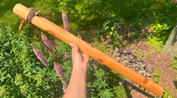 Low A minor Bass Blue Bear Flute