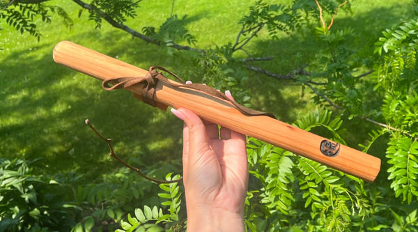 High D minor Blue Bear Flutes Western Cedar Flute