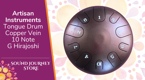 Artisan Instruments Tongue Drum Copper Vein 10 Note G Hirajoshi
