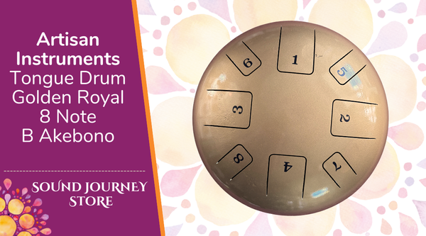 Artisan Instruments Tongue Drum Golden Royal 8 Note B Akebono