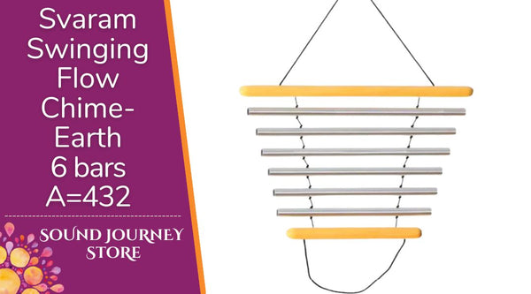 Earth - Swinging Flow Chimes with Gold Trimmed Bag