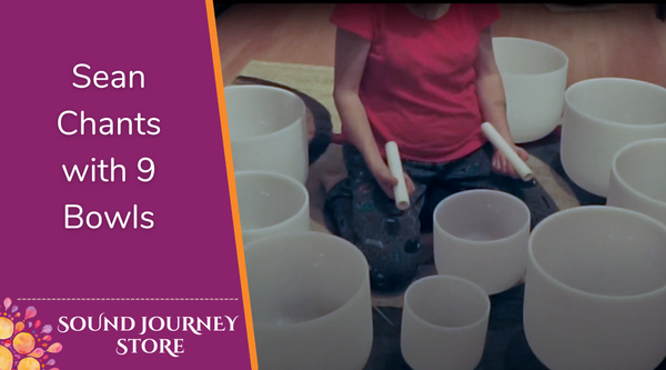 Sean Chants with 9 Bowls: F3 G3 A3 A#3 C4 D4 F4 A#4 and Theta Waves
