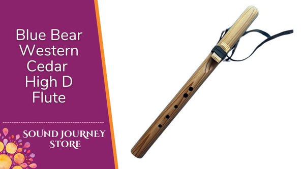 High D minor Blue Bear Flutes Western Cedar Flute