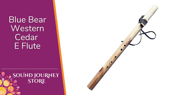 E minor Blue Bear Flutes Western Cedar Flute