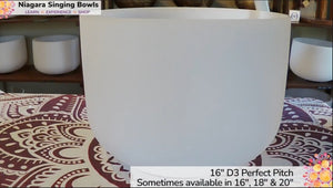 16" D3 Crystal Singing Bowl