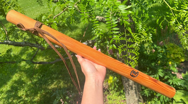 Low D minor Bass Blue Bear Flute  Western Cedar Flute