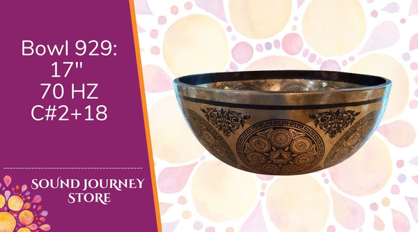 Bowl 920: 10" Thangka Artwork Himalayan Singing Bowl 141/149 Hz C#3+30