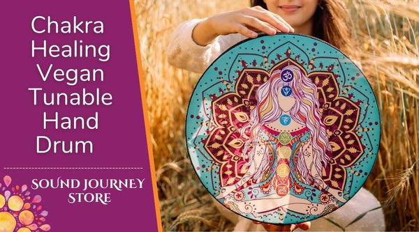14" and 18"  Chakra Healing Vegan Tunable Hand Drum
