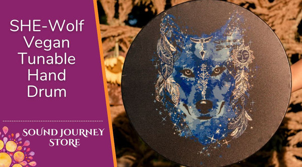 16" SHE-Wolf Vegan Tunable Hand Drum