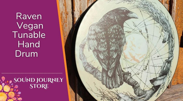 18" Raven Vegan Tunable Hand Drum