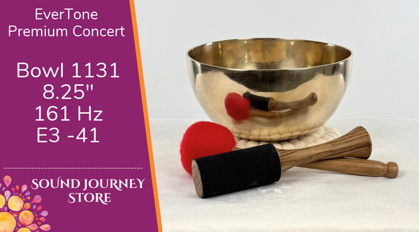 Bowl 1131: 8.25" Premium Concert Singing Bowl 161 Hz E3 -41