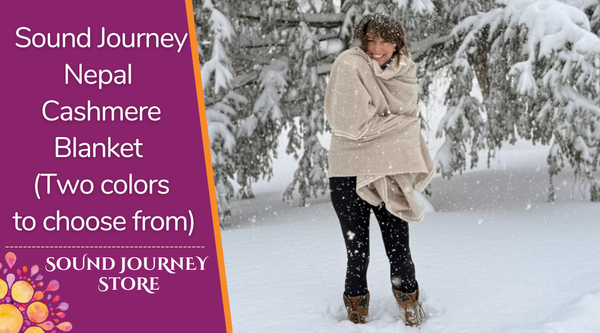 Sound Journey Nepal Handmade Cashmere Blanket