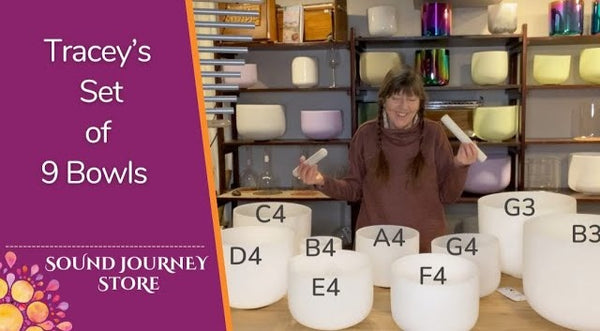 9 Crystal Singing Bowl Set for Tracey